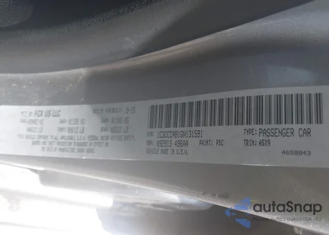 2016 Chrysler 200 Limited из США, поврежденный, VIN 1C3CCCAB1GN131591